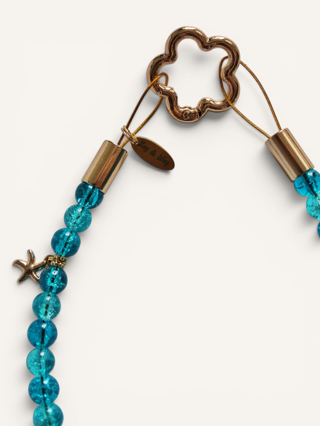 Fermoir fleur dorée du collier pour chien Calanque