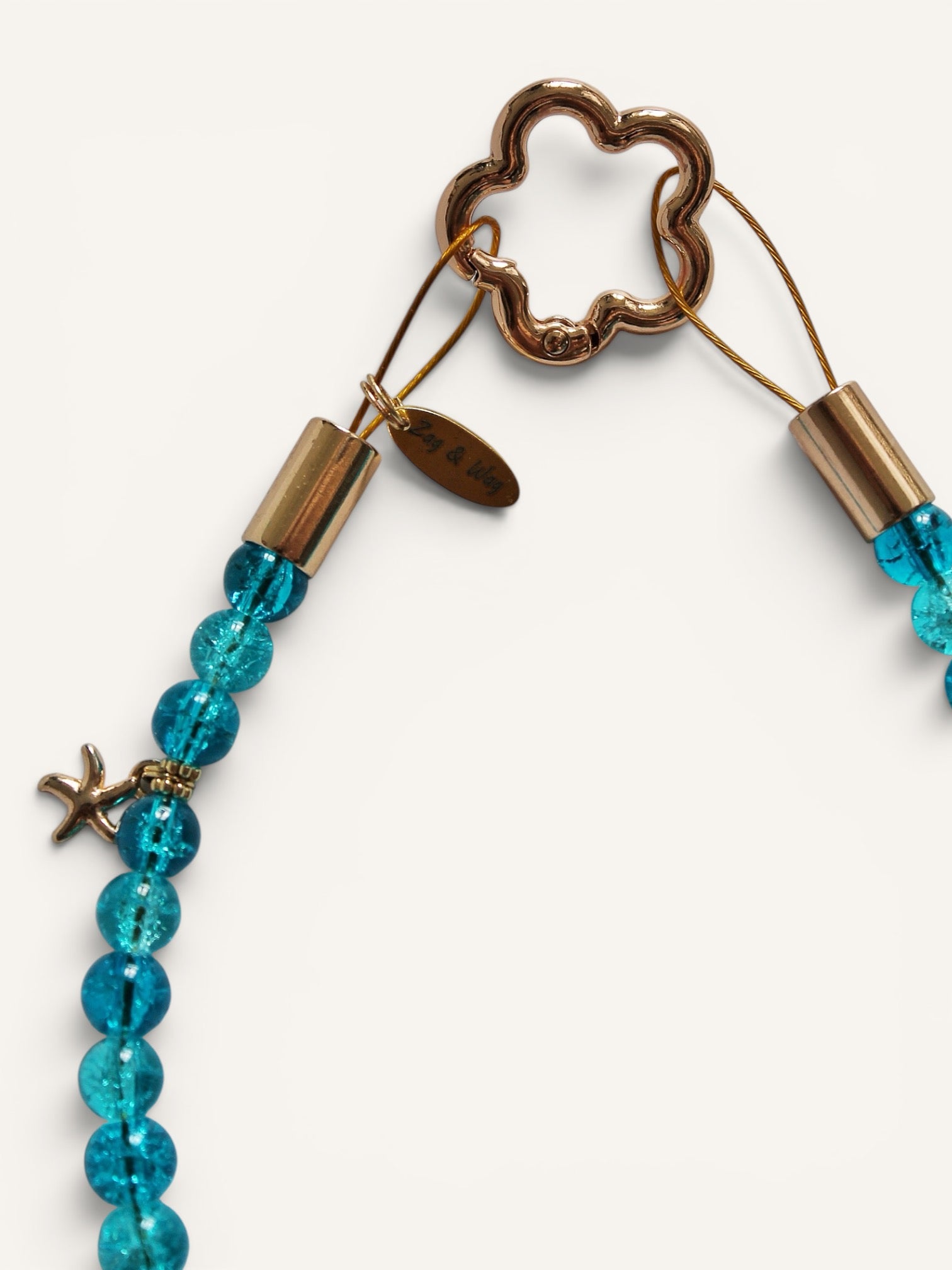 Fermoir fleur dorée du collier pour chien Calanque