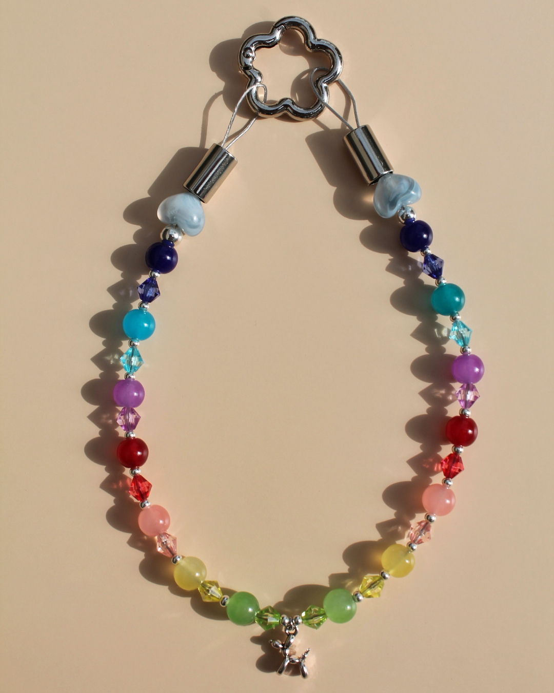 Collier pour chien en perles multicolores avec fermoir fleur – Zag & Wag