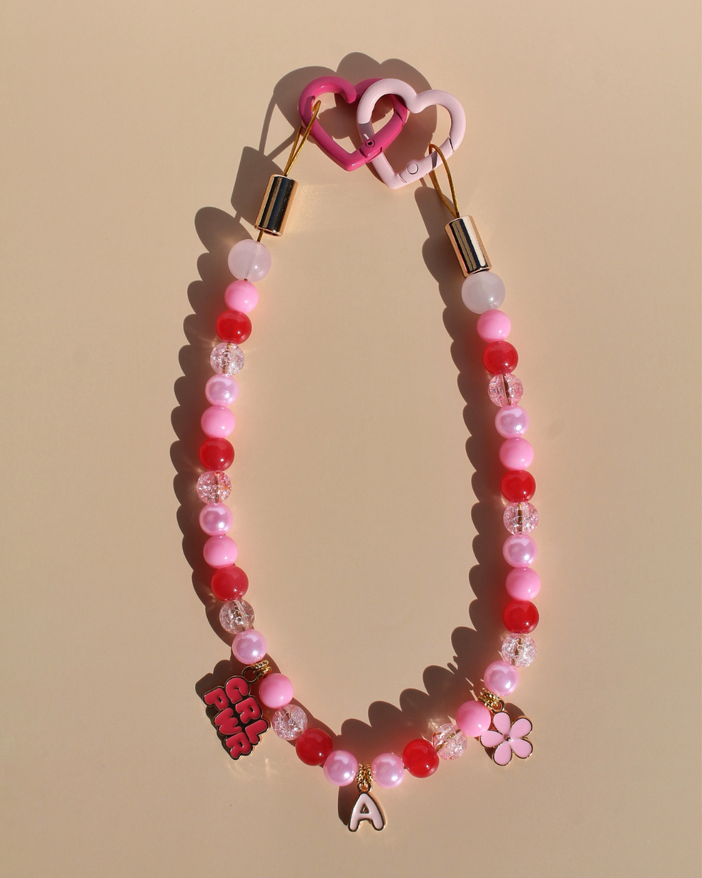 Collier artisanal rose pour chiens et chats avec charms et perles – Zag & Wag