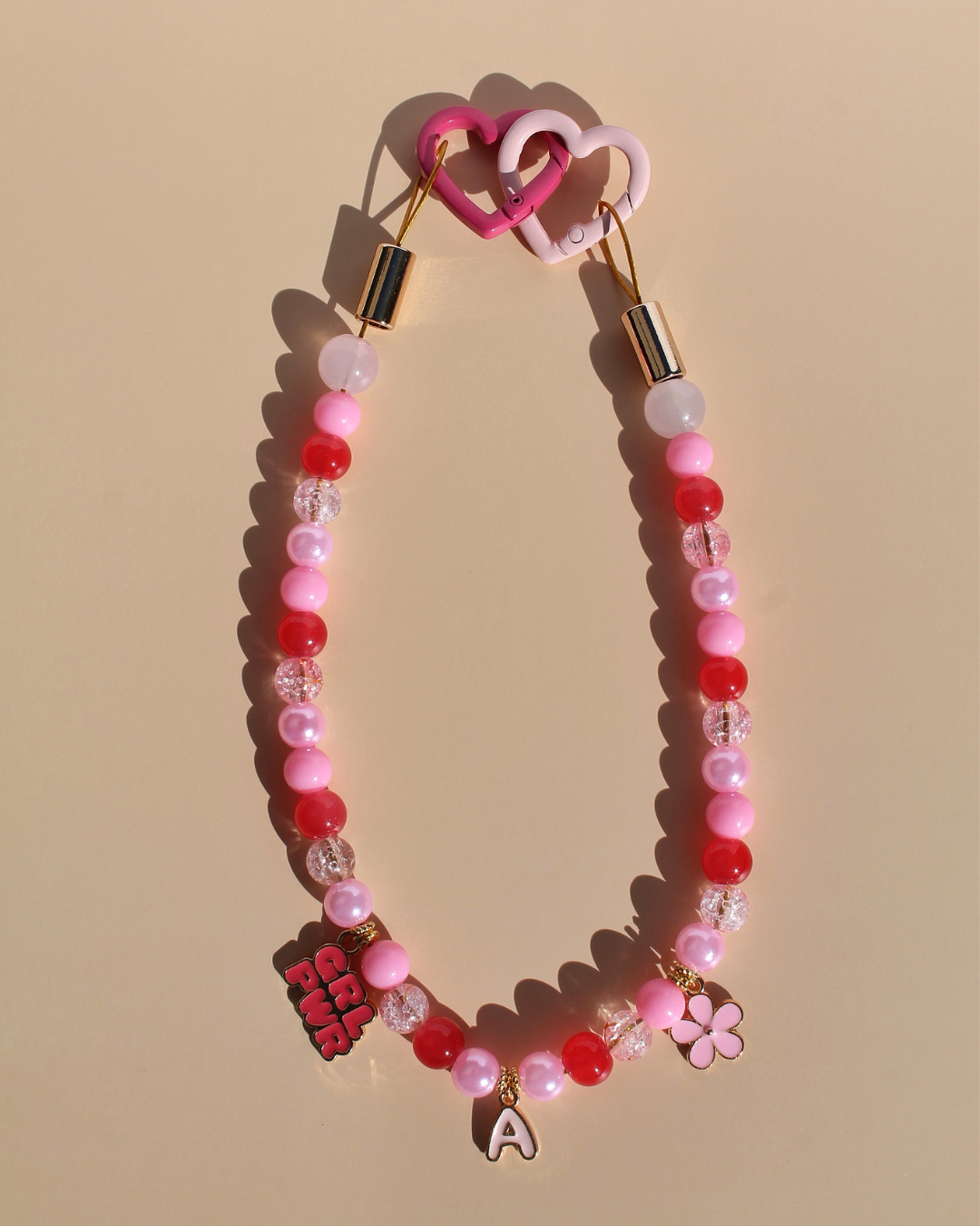 Collier artisanal rose pour chiens et chats avec charms et perles – Zag & Wag