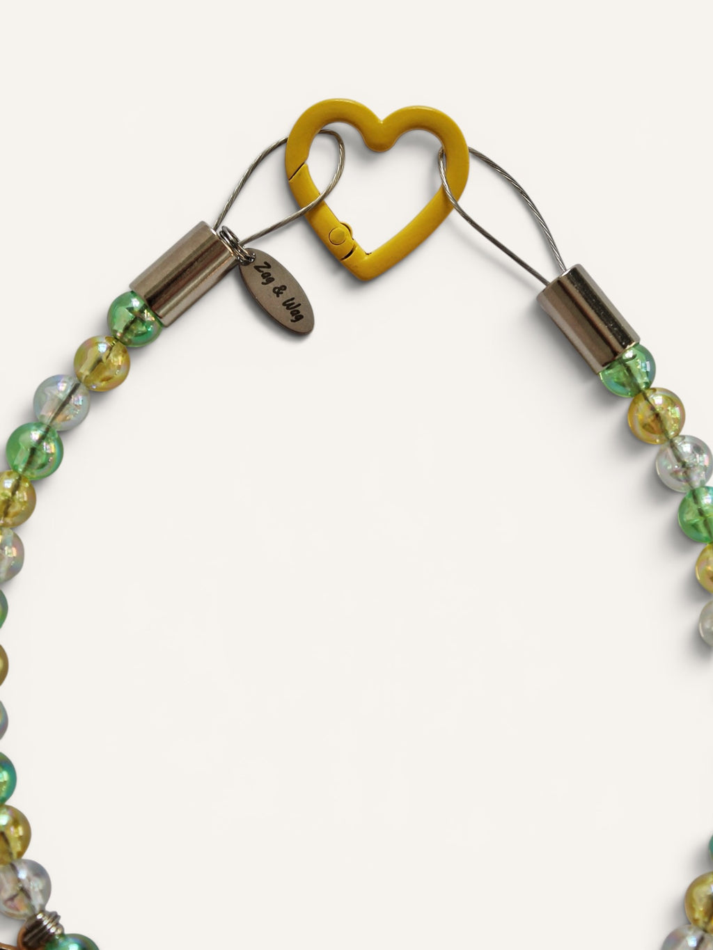 Fermoir cœur jaune du collier pour chien Dolce Banana